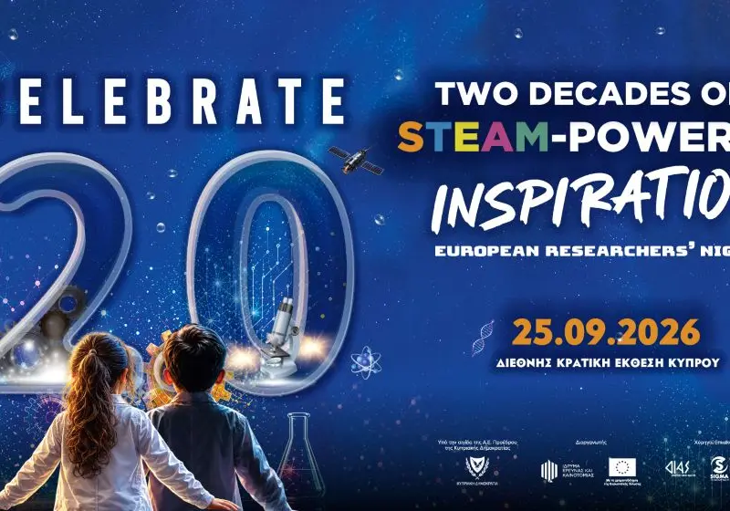 Το European Researchers’ Night γιορτάζει 20 χρόνια επιστήμης, έρευνας και έμπνευσης στην Κύπρο!
