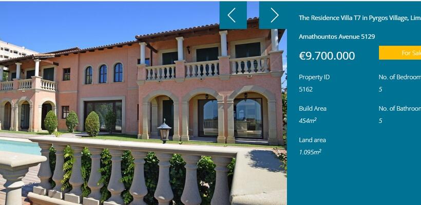 Η Τράπεζα Κύπρου πωλεί το ακριβότερο σπίτι της Κύπρου