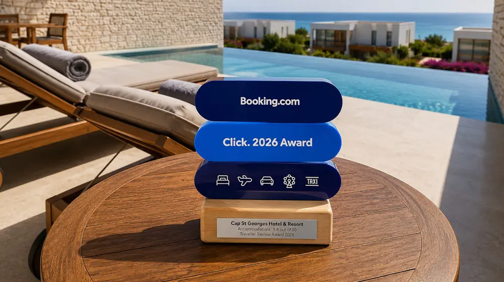 Το Cap St Georges Hotel & Resort στα Booking.com Click. EMEA 2026 Partner Spotlight Awards