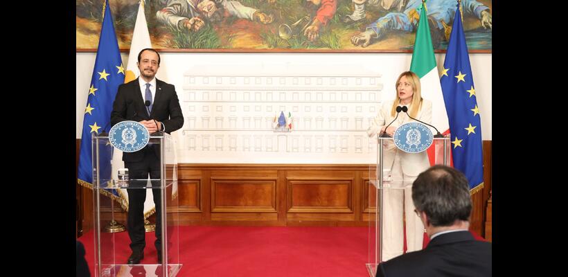 Χριστοδουλίδης- Μελόνι ετοιμάζουν κοινό έγγραφο εταιρικής σχέσης