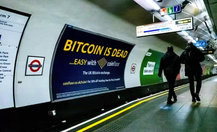 Τα crypto «βομβαρδίζουν» το μετρό του Λονδίνου