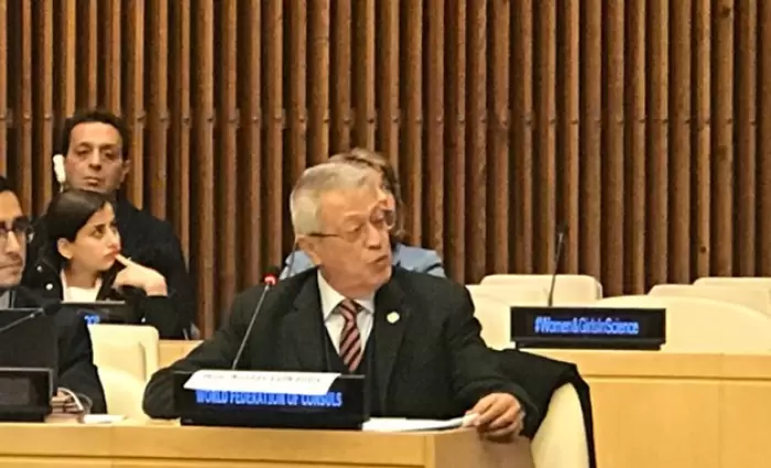 Ο Κωστάκης Ν. Λευκαρίτης εκπροσώπησε τo Παγκόσμιο Προξενικό Σώμα στον ΟΗΕ