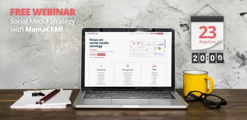 Δωρεάν Webinar: Social Media Strategy with MamaCRM!