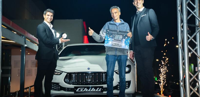 Τα Cyprus Casinos παρέδωσαν τη Maserati Ghibli στον μεγάλο νικητή του διαγωνισμού