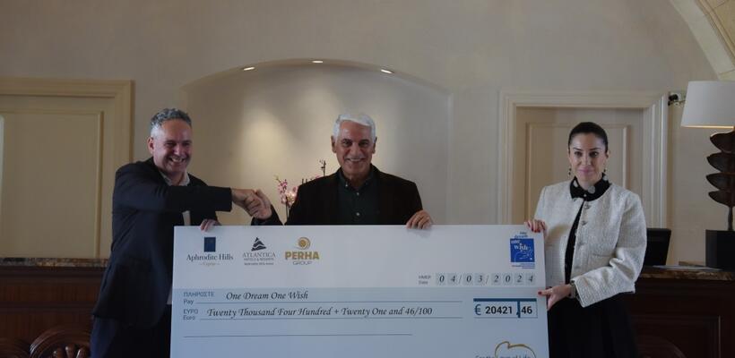 Aphrodite Hills Resort και PERHA Group στηρίζουν το έργο του Συνδέσμου «Ένα Όνειρο Μια Ευχή»