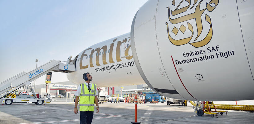 Emirates: Δοκιμαστική πτήση-ορόσημο με 100% βιώσιμο αεροπορικό καύσιμο