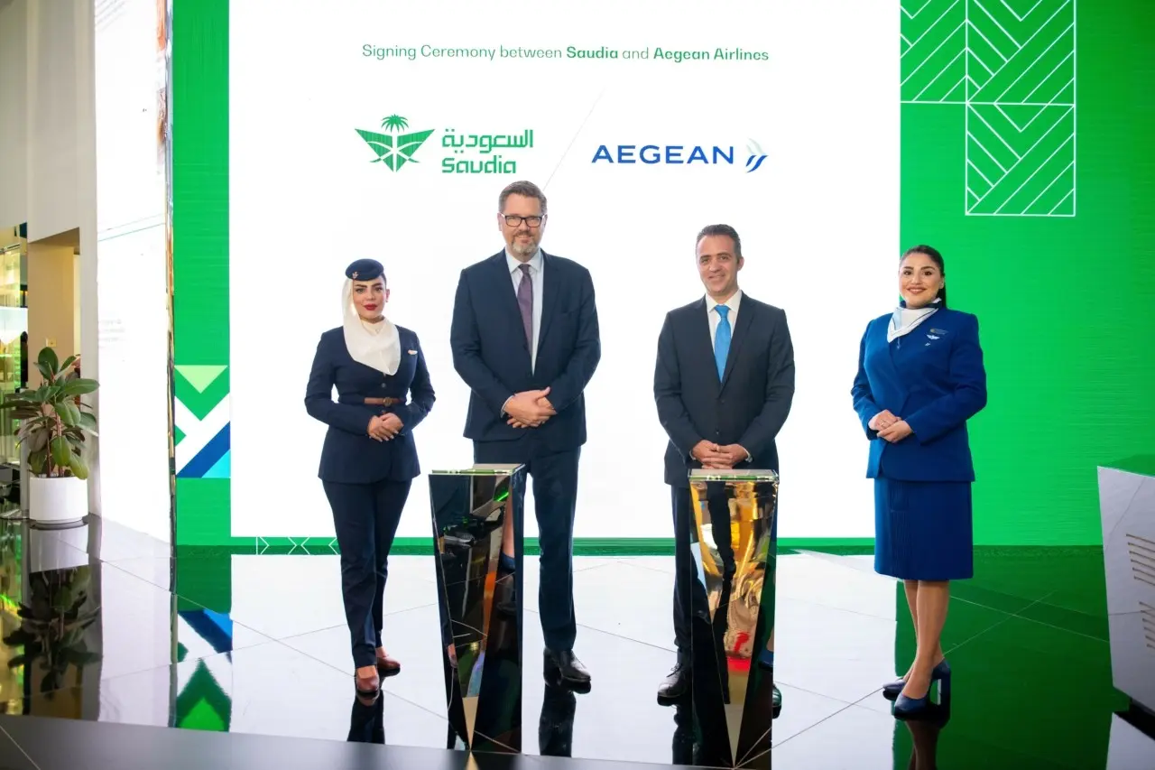 AEGEAN και Saudia ανακοίνωσαν τη συνεργασία τους για πτήσεις κοινού κωδικού