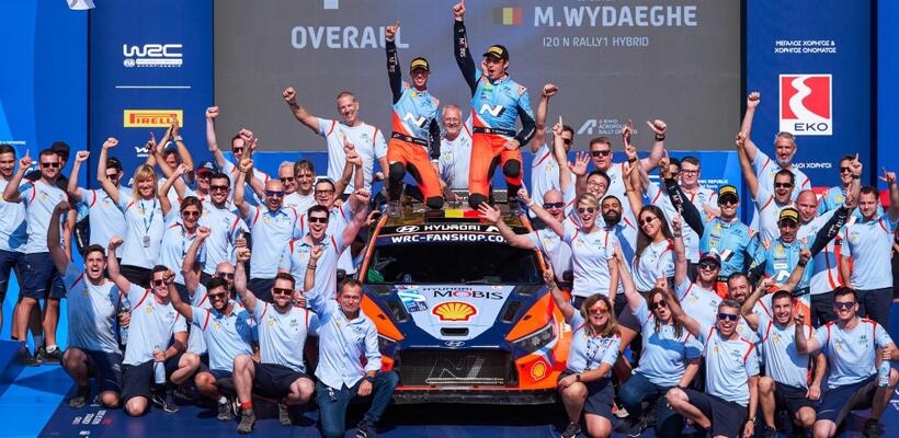 Θρίαμβος της Hyundai στο Ράλι “Ακρόπολις” 2024 1-2-3 στο βάθρο των νικητών!