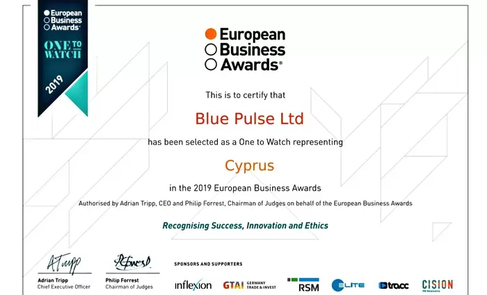 Η Blue Pulse Ltd, είναι και επίσημα «One to Watch»