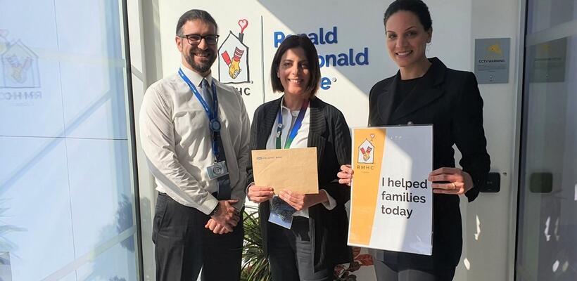 Το προσωπικό της Ελληνικής Τράπεζας στηρίζει το RMHC Cyprus