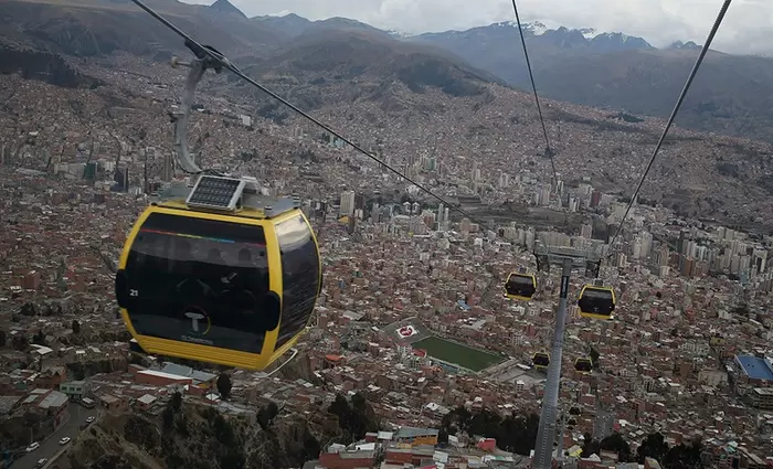 Στη Βολιβία το τελεφερίκ λύνει το κυκλοφοριακό πρόβλημα
