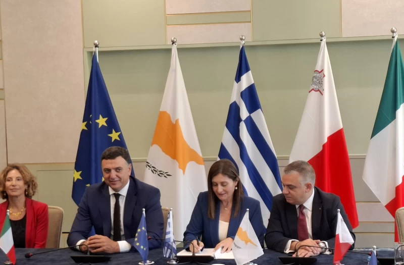 Ναυτιλία: Διακήρυξη για προστασία της ανταγωνιστικότητας του κλάδου υπέγραψαν Κύπρος, Ελλάδα, Μάλτα και Ιταλία