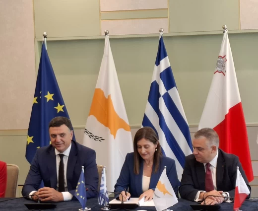 Ναυτιλία: Διακήρυξη για προστασία της ανταγωνιστικότητας του κλάδου υπέγραψαν Κύπρος, Ελλάδα, Μάλτα και Ιταλία